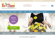 Tablet Screenshot of bee-flowers.com